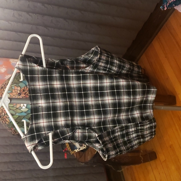 Plaid cropped shirt - Picture 4 of 6
